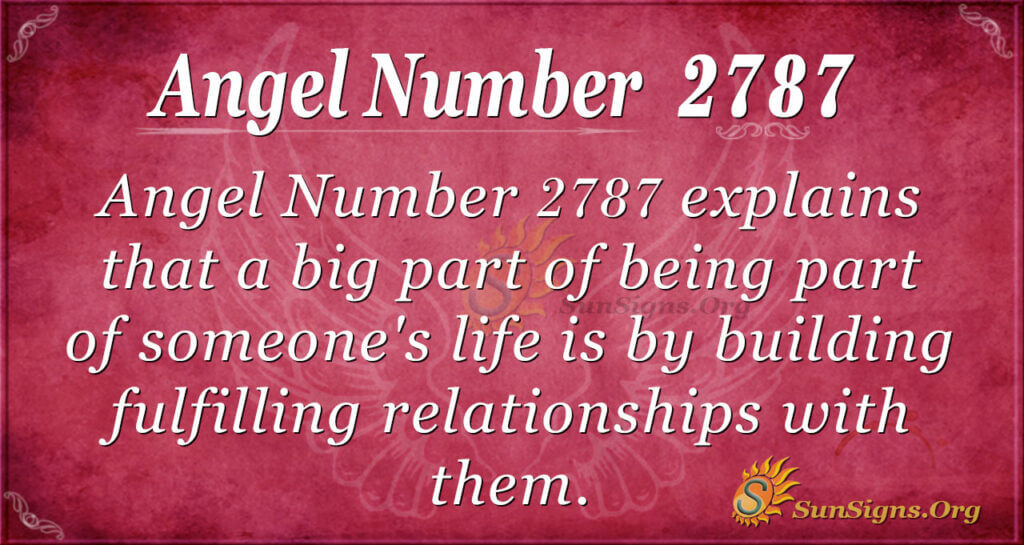 Angel Number 2787