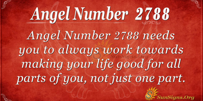 Angel Number 2788
