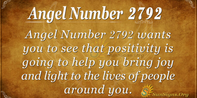 Angel Number 2792