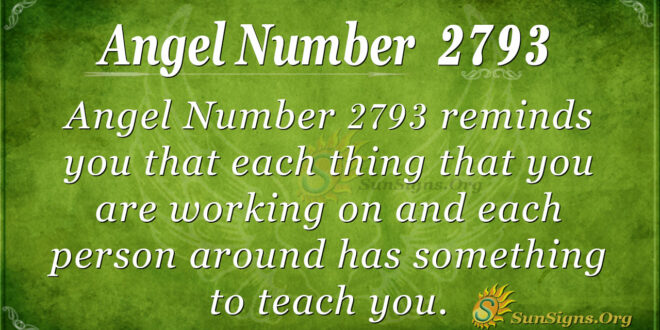Angel Number 2793