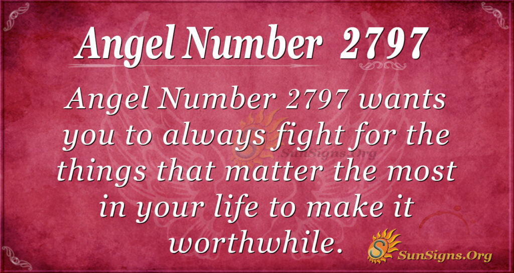Angel Number 2797