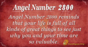Angel Number 2800