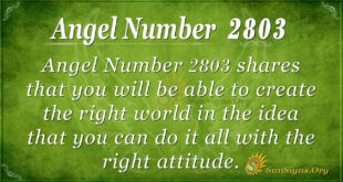 Angel Number 2803