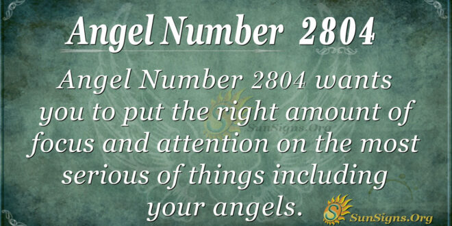 Angel Number 2804