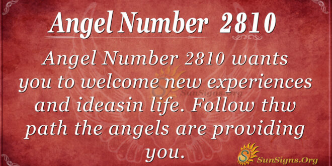 Angel Number 2810