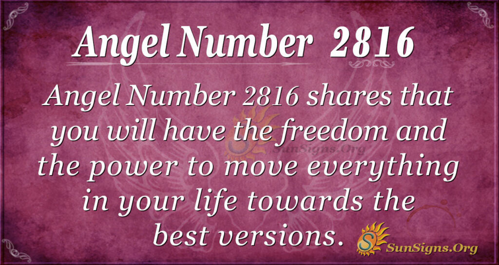 Angel Number 2816