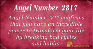 Angel Number 2817