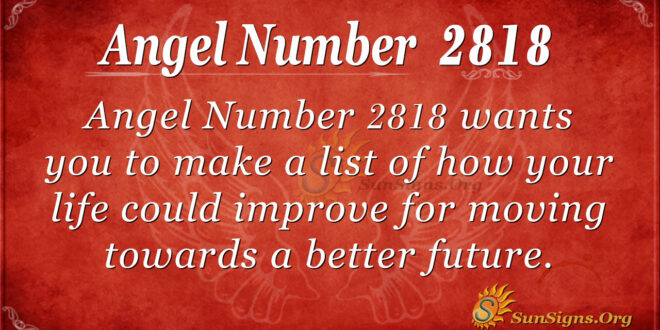 Angel Number 2818