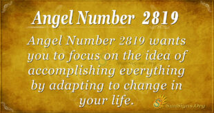 Angel Number 2819