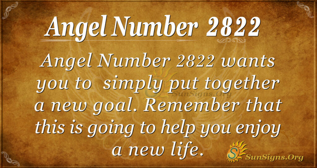 Angel Number 2822