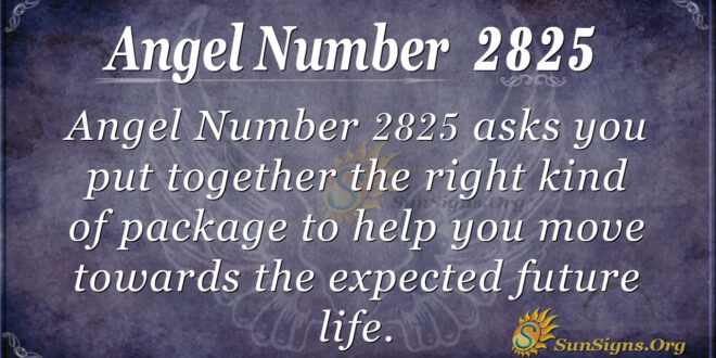 Angel Number 2825