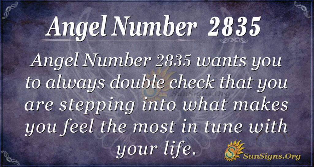 Angel Number 2835