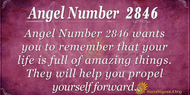 Angel Number 2846