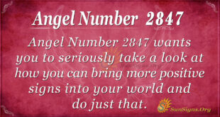 Angel Number 2847