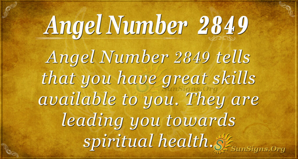 Angel Number 2849