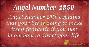 Angel Number 2850