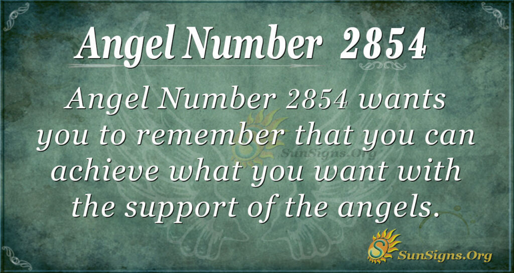 Angel Number 2854