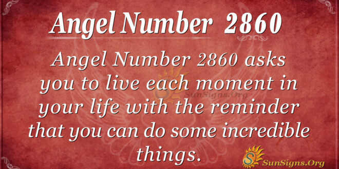Angel Number 2860