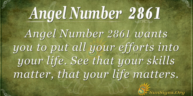Angel Number 2861