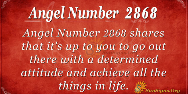 Angel Number 2868