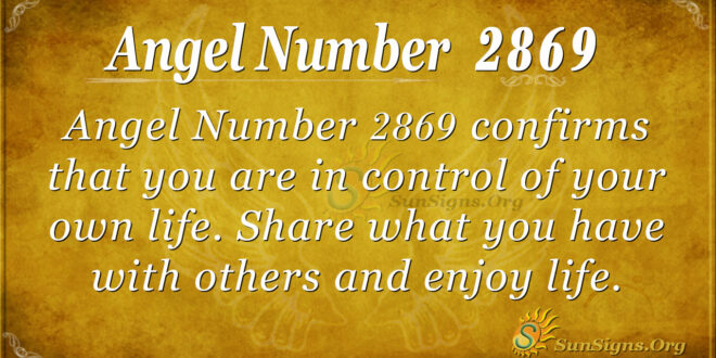 Angel Number 2869