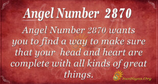 Angel Number 2870