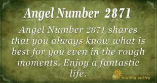 Angel Number 2871