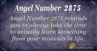 Angel Number 2875