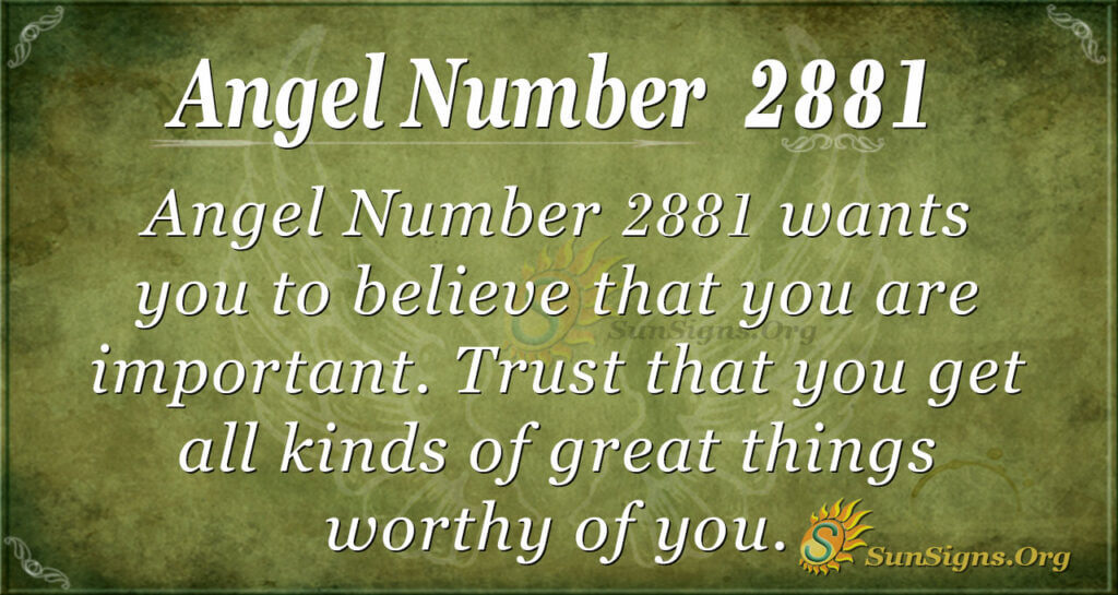 Angel Number 2881