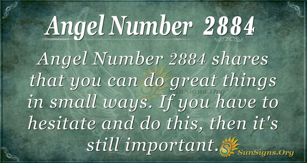 Angel Number 2884