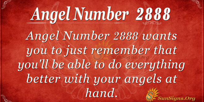 Angel Number 2888