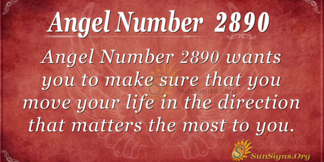 Angel Number 2890