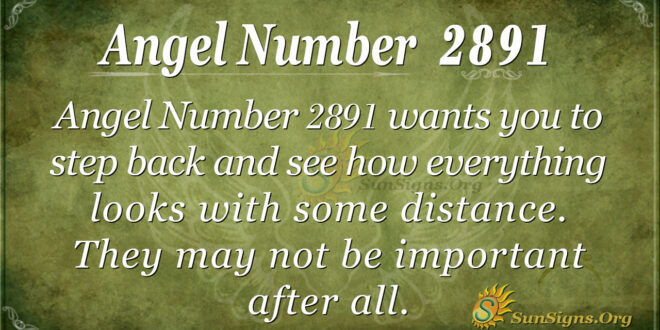 Angel Number 2891