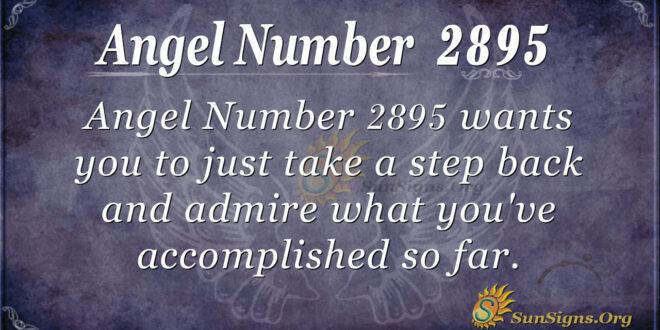 Angel Number 2895