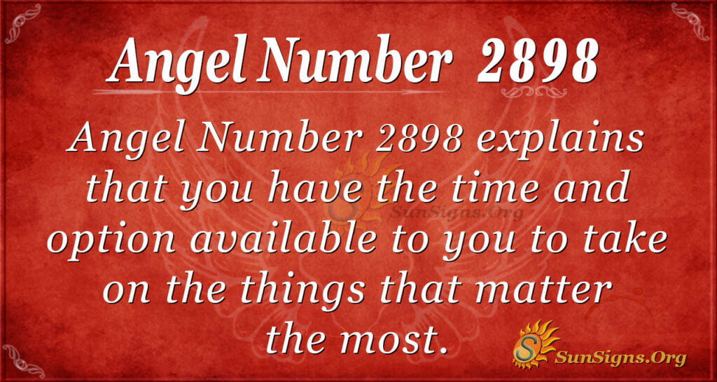 Angel Number 2898