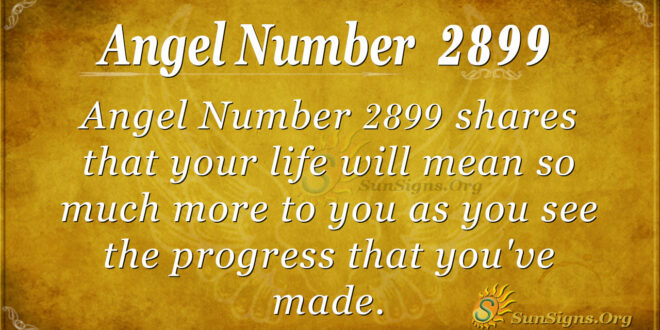 Angel Number 2899