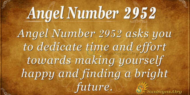 Angel Number 2952