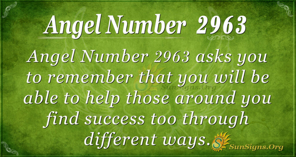 Angel Number 2963