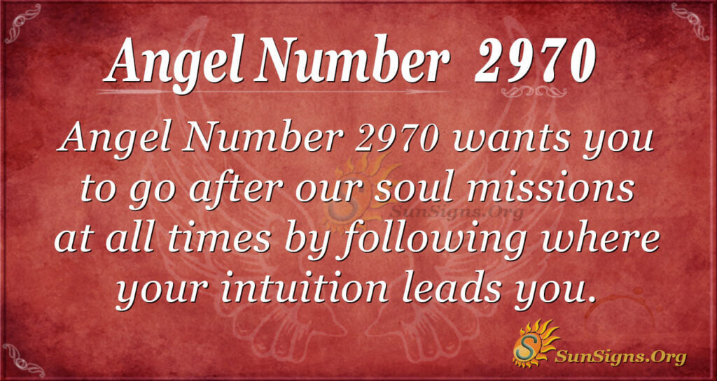 Angel Number 2970