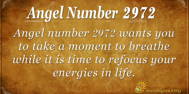 Angel Number 2972