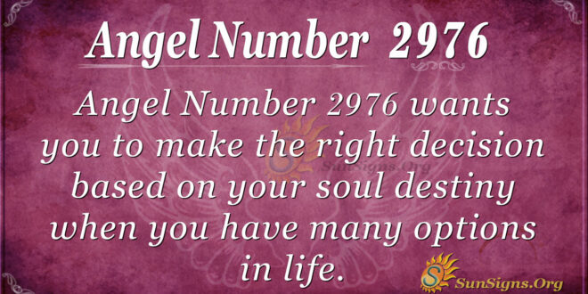 Angel Number 2976