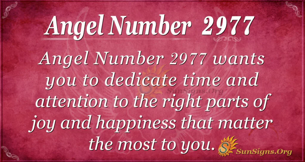 Angel N umber 2977