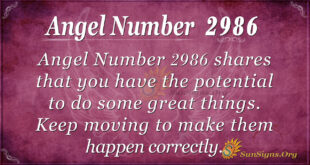 Angel Number 2986
