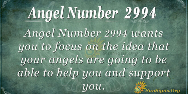 Angel Number 2994