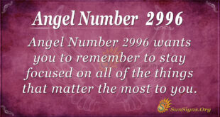 Angel Number 2996