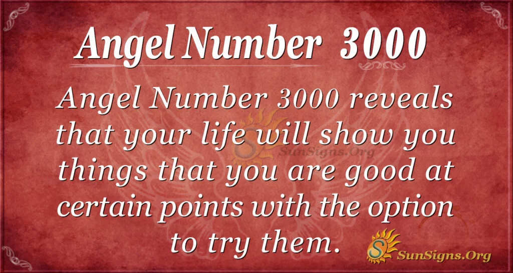 Angel Number 3000