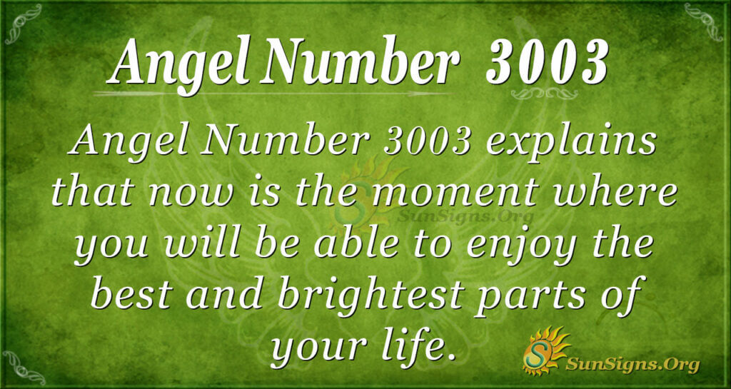 Angel Number 3003