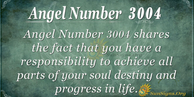 Angel Number 3004