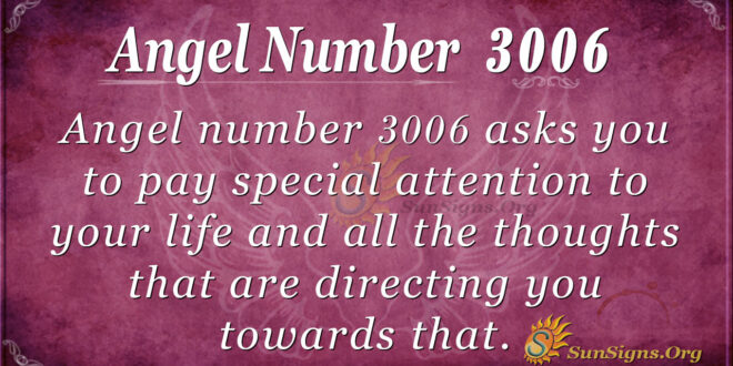 Angel Number 3006