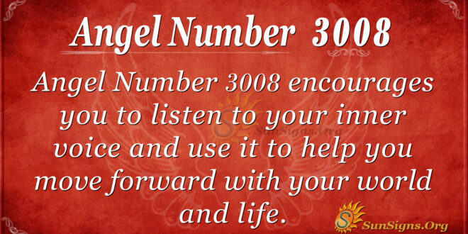 Angel Number 3008